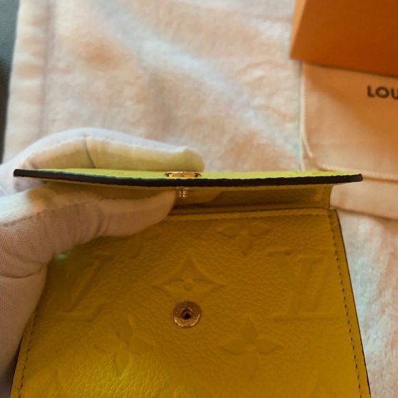 YELLOW ROSALIE EMPREINTE COIN PURSE / WALLET - M81974 - Picture 6 of 16